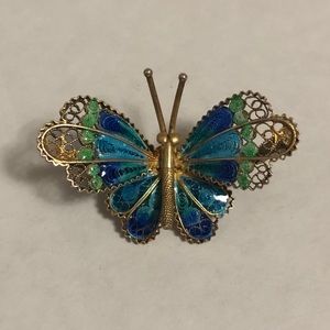 Beautiful Vintage Silver Butterfly